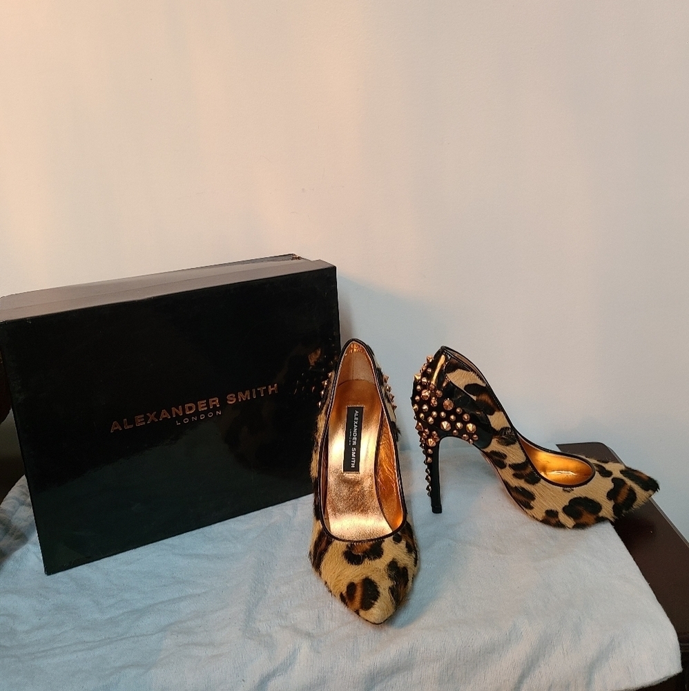 Alexander Smith London Calf Hair Pumps